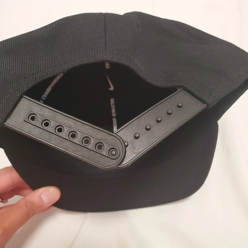 Nike True Black Snapback Flat Brim Pro Cap Baseball Hat Child 4-7 NWT 2560-023